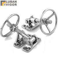 304 stainless steel hand wheel hinge Steamer equipment door handle handwheel Access door compression