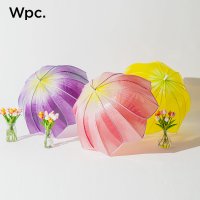 wpc 우산 그라데이션 장마 가벼운 일제 대형 초경량 여성용 자동우산 uv차단 수입 패턴