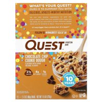 퀘스트뉴트리션 Quest Nutrition 프로틴바 초콜릿 칩 쿠키 도우 바 12개 각 60g2 12oz