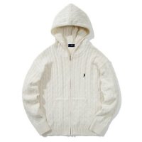 YALE HERITAGE UNIVERSITY DAN CABLE KNIT HOODIE ZIP UP