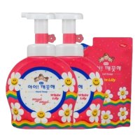 아이깨끗해 리미티드 에디션 위글위글 화이트 릴리 490ml x 2개 + 450ml(리필)