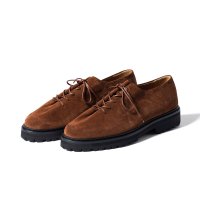 솔로비에리 SOLOVIERE Edouard Lug Nut Suede Derby Shoes