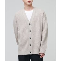 MUSINSA STANDARD 램스울 오버사이즈 가디건 머쉬룸 LAMBSWOOL OVERSIZE CARDIGAN MUSHROOM