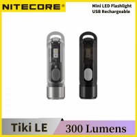 NITECORE TIKI Keychain Light 300Lumens USB-Rechargeable Built-in Battery Auxiliary Triple L