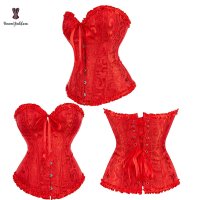 코르셋 거들 웨딩드레스 corset 여성용 주름 레이스 트림 뷔스티에 바디 쉐이프웨어 의상 한 란제리