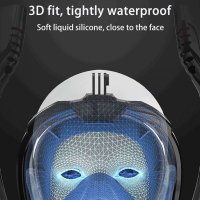 워터밤고글 흠뻑쇼 안경 물 투명 스노클링 마스크 더블 튜브 실리콘 다이빙 성인 수영 고글 수중 호흡