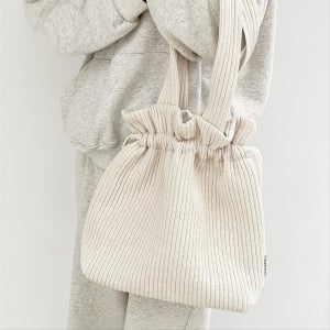 골지 스트링백 숄더백 여성가방 에코백 복조리백, 소모(SOMO)