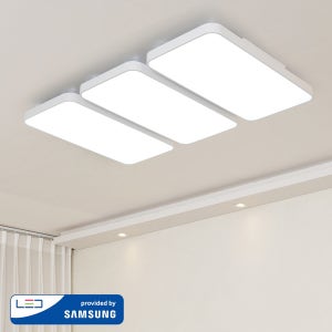 LED 리튼 거실등 150W 180W / 삼성칩 주광색 6500K 설치 플리커프리 거실조명