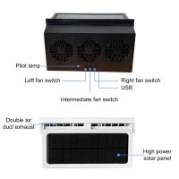 자동 태양광 자동차 선풍기  저소음  시원한 편안한 바람  쉬운 창문 설치  상쾌한 드라이브용 자동 공급