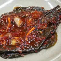 건영식품 허우적 가락시장 깻잎양념 500g 1통 밥반찬 먹거리 반찬