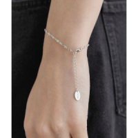 HALDEN thin chain loop bracelet W006