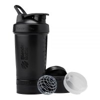 블랜더보틀 BlenderBottle 프로틴 보관이 가능한 쉐이커 보틀 ProStak 시스템 22온스 미드나이트