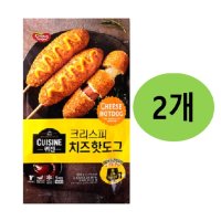 동원에프앤비 동원 퀴진 크리스피 치즈핫도그 400g x2개 간식