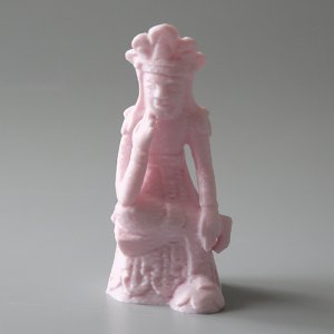 미륵보살반가사유상 명상 마음의 평화 평온한마음 3D프린팅 복제품 높이150mm  핑크  1개