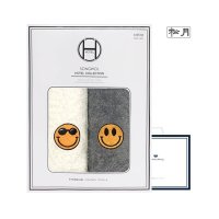 SONGWOL TOWEL 스마일 160g코마40수 2매선물세트 쇼핑백