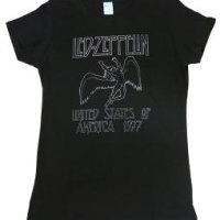 Led Zeppelin 미국 77 주니어 핏 티셔츠