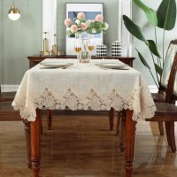 생분해 비닐 친환경 식탁보 상비닐 친환경상보 table cover American linen cotton table juppe tablecloth flower tv 5