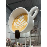 커피 돌출 간판 카페 모형 옥외 외부 FRP 문패 개업