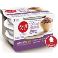 햇반 CJ 햇반 귀리흑미곤약밥 150G 3