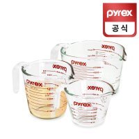 파이렉스 오리지널 계량컵 3종 250ml+500ml+1000ml