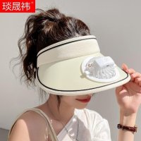 선풍기모자 휴대용 특이한 클립형 밭 모자 선풍기 썬바이저