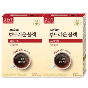 [맥심]맥심 부드러운블랙 오리지날 100Tx2개 [갤러리아]