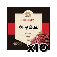 하루육포 소고기육포 매운맛 안주간식 20g x 10개