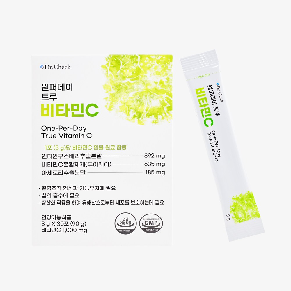 <b>닥터체크</b> 원퍼데이 트루 비타민C 30포  30회분  1개
