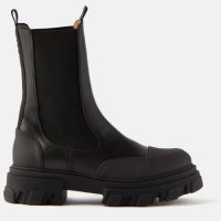 GANNI 가니 여성 Chunky leather Chelsea boots lackGEN2 1539535B