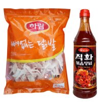 하림 뼈없는 닭발 냉동 1kg 1개 움트리 직화볶음양념 닭발양념 소스 980g 1개