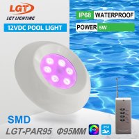 SPA 수중 LED 수영장 조명 자외선 PC 소재 IP68 12V 5W