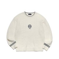 YALE 예일 ARAN CABLE EMBLEM KNIT