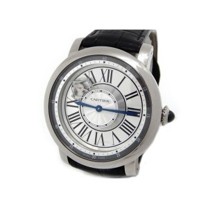 까르띠에 시계 W1556204 BLACK BLUE GOLD SILVER SKELETON WHITE 남성 CRTW1556204