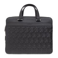 AW23 페라가모 브리프케이스 FERRAGAMO Briefcase With Monogram Mens Black