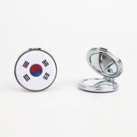 디자인드림 58mm 양면 콤팩트 손거울 만들기버튼프레스 부자재  58mm 양면 콤팩트 거울 버튼  1개