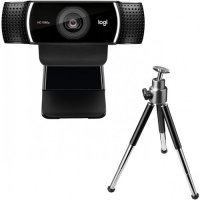 Logitech C922 Pro HD Stream Webcam Hyper Fast HD 720p at 60f with Tripod