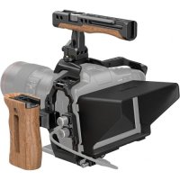 SMALLRIG Camera Cage Accessory Kit for BMPCC 6K Pro / 6K G2  with Top Handle Wooden Side Handle HDMI