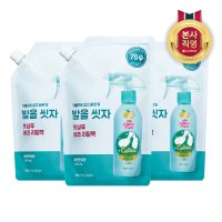 온더바디 코튼풋 발을씻자 풋샴푸 레몬 리필500ml 3개 or 4개