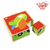 Tooky Toy 교통 6면 큐브퍼즐