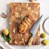 Cutting Board Double-sided Using Premium Acacia Wood Splicing Chopping Board Drain Water And Damp-pr