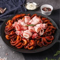 이도마켓 쭈꾸미 볶음 500g 매운 양념 밀키트 캠핑