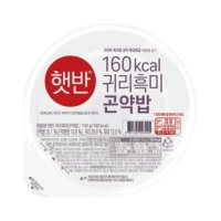 햇반 귀리흑미곤약밥 150gx24