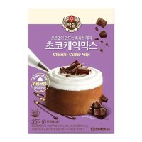 CJ제일제당 CJ 제일제당 쿠킹이 쉬운 맛있는 맛 백설 초코케익믹스 350g 부드럽고 쫄깃한맛 홈메이드 재료