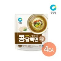 청정원 콩담백면 멸치국수 2인 404g x 4개