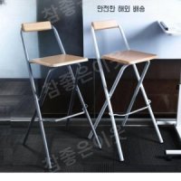 접이식 바 스툴 등받이 홈 바 의자-60CM 쿠션