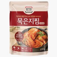 종가집 묵은지찜 삼겹살용 610g 엄마손맛 집밥 반찬 맛집 식당맛 여행용 캠핑용  1개