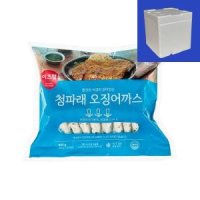 이츠웰 청파래 오징어까스 20개입 냉동 800g 1개 아이스박스