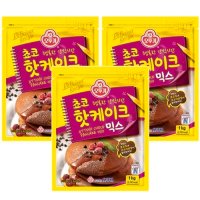 오뚜기 쵸코 핫케이크 믹스 1kg 3개