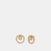 코치 Coach open circle halo stud earrings