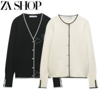 ZARA 가디건 스타일 니트 여성 자라 메쉬 펀칭-A S